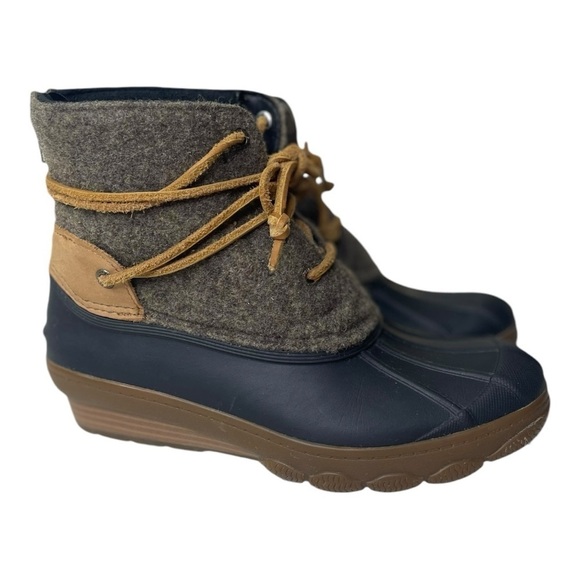 Sperry Top-Sider Women’s Saltwater Wedge Tide Wool Duck Boots - Picture 1 of 10